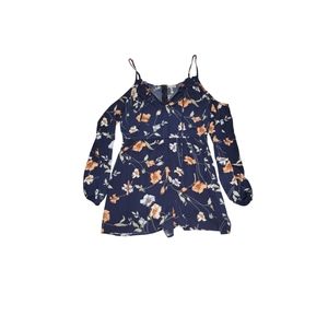 Cold Shoulder Floral Romper